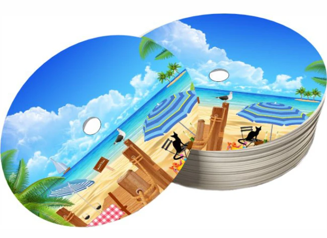 Posavasos Redondo para Pajitas 4+4 — Imagen 2